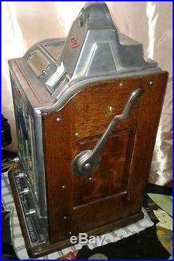 Jennings 5 Cent Today Vendor Antique Slot Machine Coin Operated