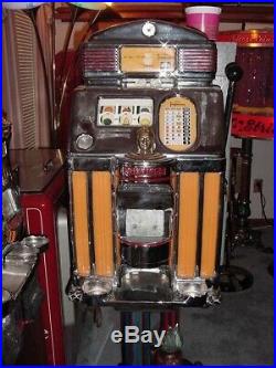 Jennings 50 cent Light-Up Slot-Machine / Top Condition