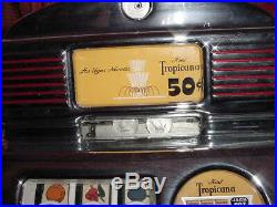 Jennings 50 cent Light-Up Slot-Machine / Top Condition