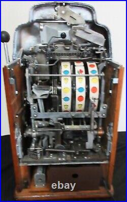 Jennings 50c CAL-NEVA Club Chief Red Lite Up Slot Machine circa 1940's