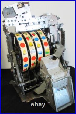 Jennings 5c Nevada Club Buckaroo 4 Reel Red Lite Up Slot Machine