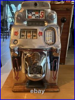 Jennings 5c Standard Chief Tic-Tac-Toe Slot Machine, circa 1940
