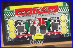 Jennings Challenger Slot Machine back glass