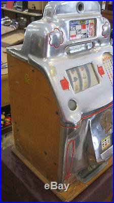 Jennings Chief 5 cent Tic Tac Toe Slot Machine