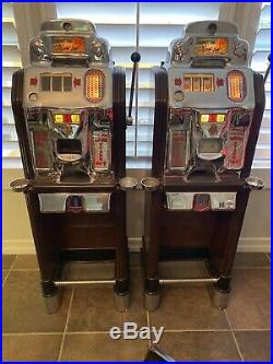 Jennings Club Chief Las Vegas Casino Dime Antique Slot Machine Sun Chief