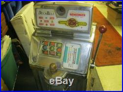 Jennings Deci-bell Quarter Slot Machine Un-restored