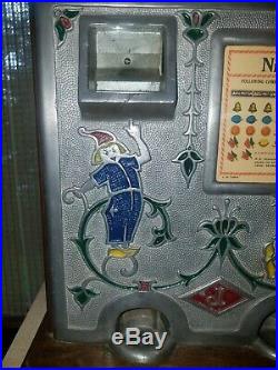 Jennings Dutch Boy 5 Cent Coin Op Antique Slot Machine