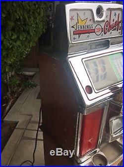 Jennings Nevada Club 25 Cent Continental Light Up Slot Machine