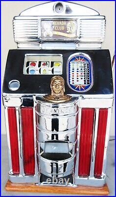 Jennings Nevada Club 50c Red Lite Up Slot Machine circa 1940's