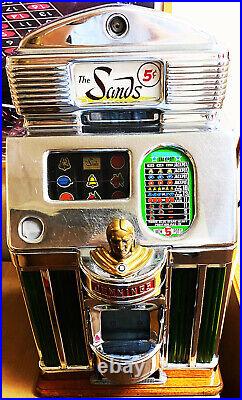 Jennings Nickel Club Chief Slot Machine Sands Casino