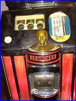 Jennings Quarter Sun Chief Antique Slot Machine
