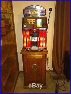 Jennings Quarter Sun Chief Antique Slot Machine