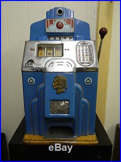 Jennings Silver Chief Antique Slot Machine