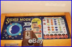 Jennings Silver Moon 5 Cent Slot Machine 1940's