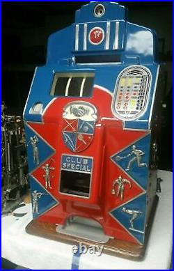 Jennings Slot Machine 1 cent Club Special Sportsman Circa 1938