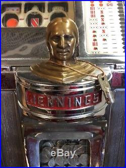 Jennings Slot Machine Bingo Bell 1Pull 5 Cents 27.25 H