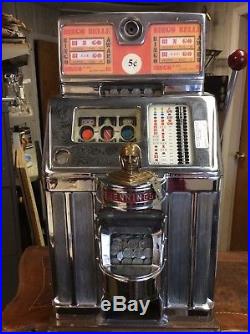 Jennings Slot Machine Bingo Bell 1Pull 5 Cents 27.25 H