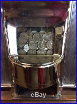 Jennings Slot Machine Bingo Bell 1Pull 5 Cents 27.25 H