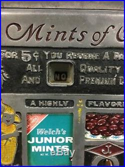 Jennings Slot Machine, Original Side Vendor, Future Pay, Mints of Quality RARE