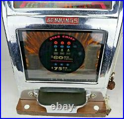 Jennings Slot Machine STAR CHIEF Working Vintage Antique for Display Use Only