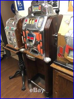 Jennings $ Slot Machine Super Deluxe Club Chief Light Up Factory Console