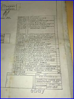 Jennings Slot Machine Sweepstake Chief Wiring Schematic Original