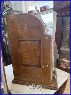Jennings Slot Machine with Side Mint Vendor Circa 1930's 5 Cent