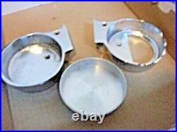 Jennings Slotmachine Floor Stand Ash Tray/Drink Holders withInsert Chrome