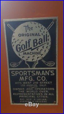 Jennings Sportsman Golf Ball Slot Vender. Never before seen tags. Works/Pays