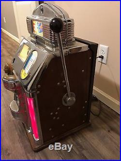 Jennings Sun Chief 25c Slot Machine Antique Rare