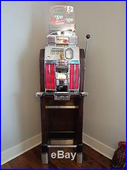 Jennings Sun Chief Slot Machine Special Flamingo Club Console Antique