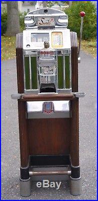 Jennings Super Deluxe Light Up Antique Slot Machine SANDS Casino Las Vegas NV