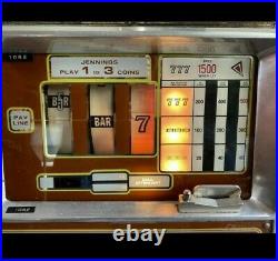 Jennings Vintage 1970's R&R Nickel Slot Machine 5 Cent