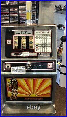 Jennings Vintage 1970s Chief Quarter Slot Machine PICKUP ONLY