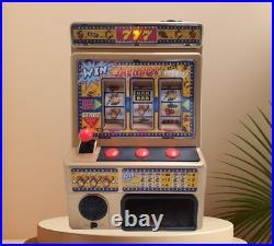 Jumbo Slot Machine with 48 Tokens, 777 Copper Color Casino Style Toy with Flas