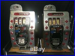 Lot Mills 5, 10 & 50 Cent Diamond Front mills Mills Slot Machine Ten Fifty Five