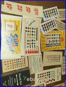 Lot Various Reproduction Mills Jennings More Mechanical Slot Machine Award Cards