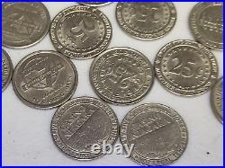 Lot of 200 SLOT MACHINE 25 cent TOKENS CASINO Gaming VIDEO GAME TOKENS