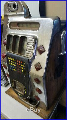 Lot of 3 Antique Slot Machines- Mills, Pace, Jennings