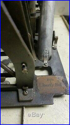 MILLS 5 CENT GOOSENECK 1920's COIN OP SLOT MACHINE WJACKPOT CAST IRON TOP