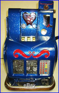 MILLS 5c QT Sweetheart Slot Machine circa 1930's