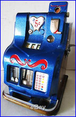 MILLS 5c QT Sweetheart Slot Machine circa 1930's