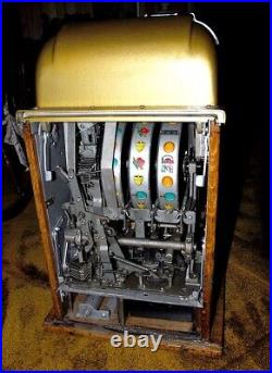 MILLS BONUS 25c High Top Slot Machine 1939 original condition key pamphlet