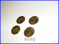 MILLS GOLD AWARD TOKENS SET of 4