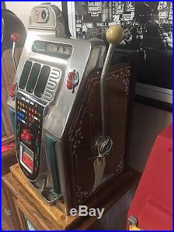 Mills Golden Falls 5 Cent Slot Machine Restored Original