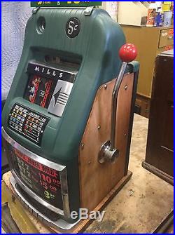 Mills Jokers Wild Las Vegas Club Hi Top 5 Cent Slot Machine