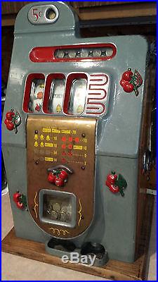 MILLS SLOT MACHINE, HiTop 5 cent slot machine