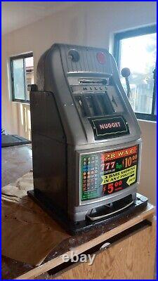 MILLS SLOT MACHINE ORIGINAL WORKING PERFECT 5 Cent High Top