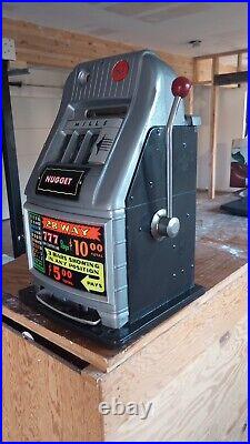 MILLS SLOT MACHINE ORIGINAL WORKING PERFECT 5 Cent High Top