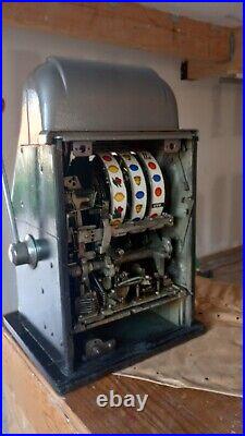 MILLS SLOT MACHINE ORIGINAL WORKING PERFECT 5 Cent High Top